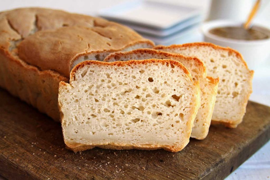 pão sem gluten de forma