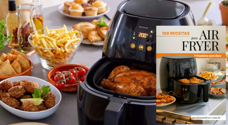 LIVRO DIGITAL 100 RECEITAS PARA AIRFRYER - RECEITA FIT